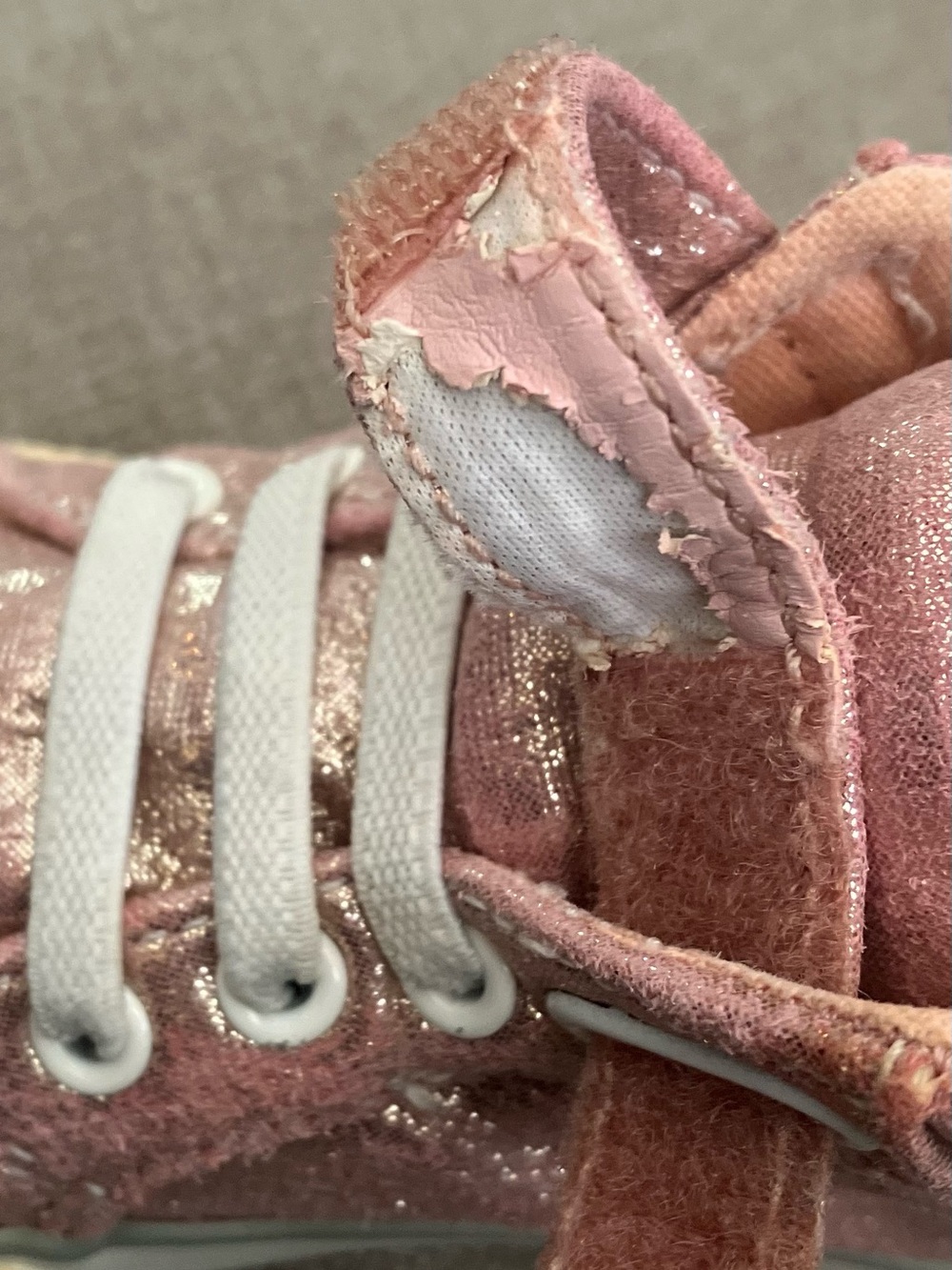See Kai Run “Peyton” Leather Hightop, Pink Glitter - Size 6 (GUC) - Picture 9 of 10